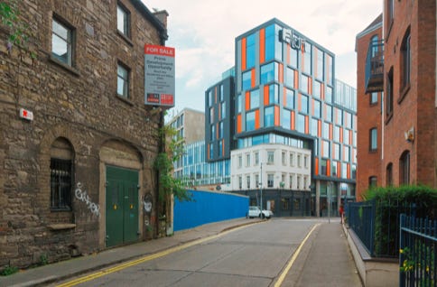 THE TENTERS PUB WAS DERELICT FOR ABOUT TEN YEARS [NOW IT IS EMBEDDED WITHIN THE ALOFT STUDENT ACCOMMODATION COMPLEX] 001