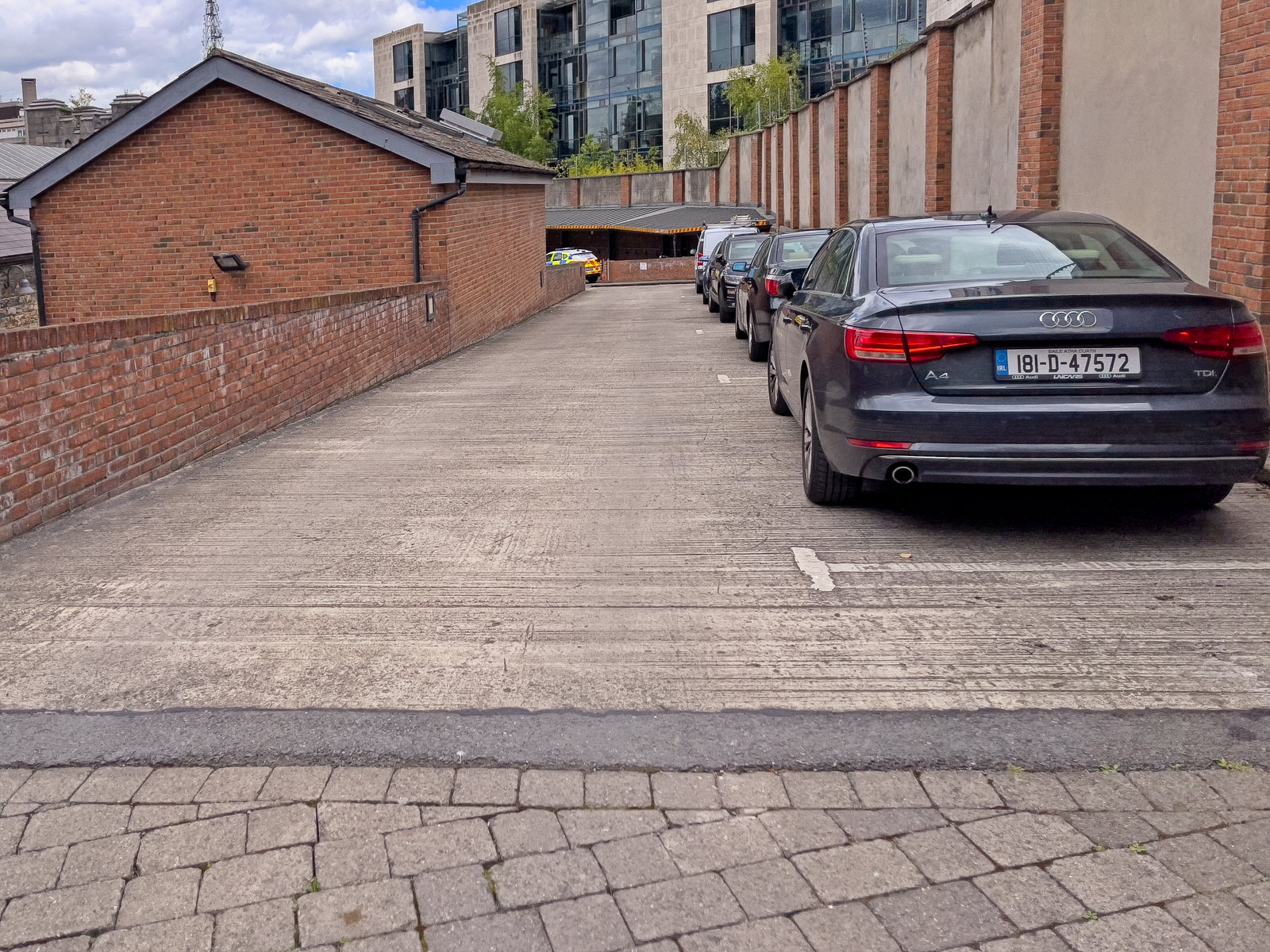 SHIP STREET GATE AREA INSIDE THE WALLS OF DUBLIN CASTLE [MUCH OF THIS STREET IS PARALLEL TO GREAT SHIP STREET]-243976-1