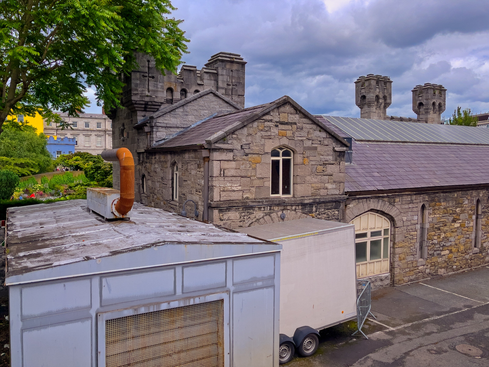 SHIP STREET GATE AREA INSIDE THE WALLS OF DUBLIN CASTLE [MUCH OF THIS STREET IS PARALLEL TO GREAT SHIP STREET]-243977-1