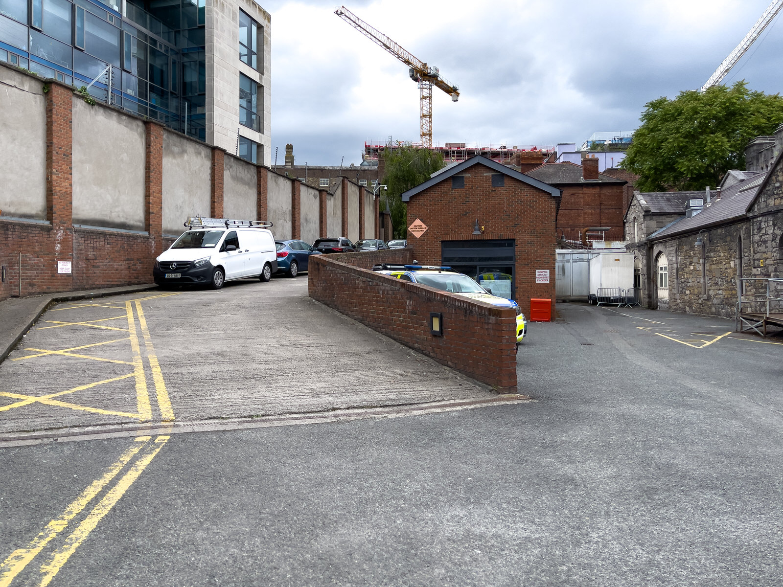 SHIP STREET GATE AREA INSIDE THE WALLS OF DUBLIN CASTLE [MUCH OF THIS STREET IS PARALLEL TO GREAT SHIP STREET]-243983-1