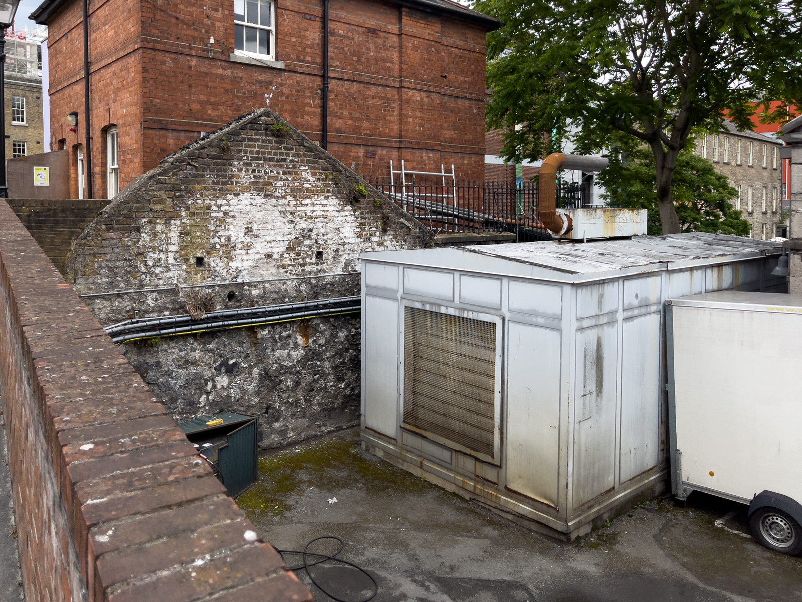 SHIP STREET GATE AREA INSIDE THE WALLS OF DUBLIN CASTLE [MUCH OF THIS STREET IS PARALLEL TO GREAT SHIP STREET]-243984-1