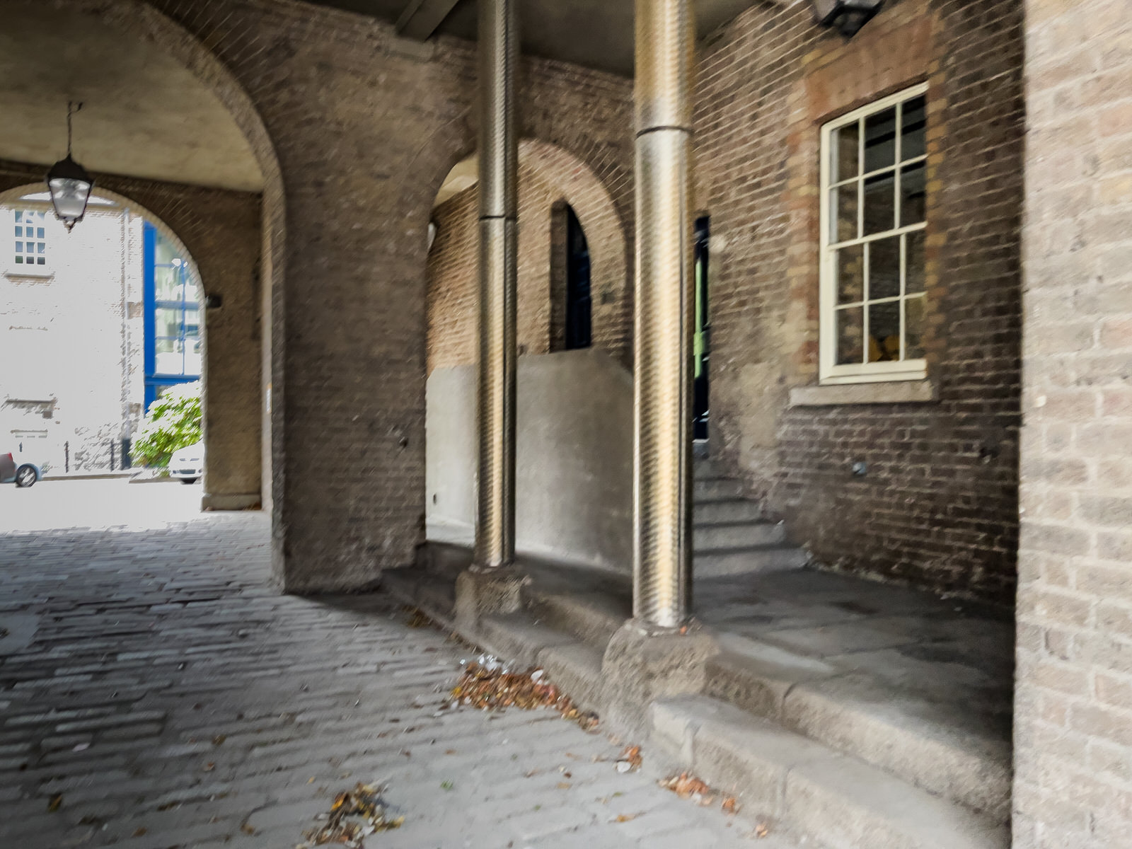 SHIP STREET GATE AREA INSIDE THE WALLS OF DUBLIN CASTLE [MUCH OF THIS STREET IS PARALLEL TO GREAT SHIP STREET]-243995-1