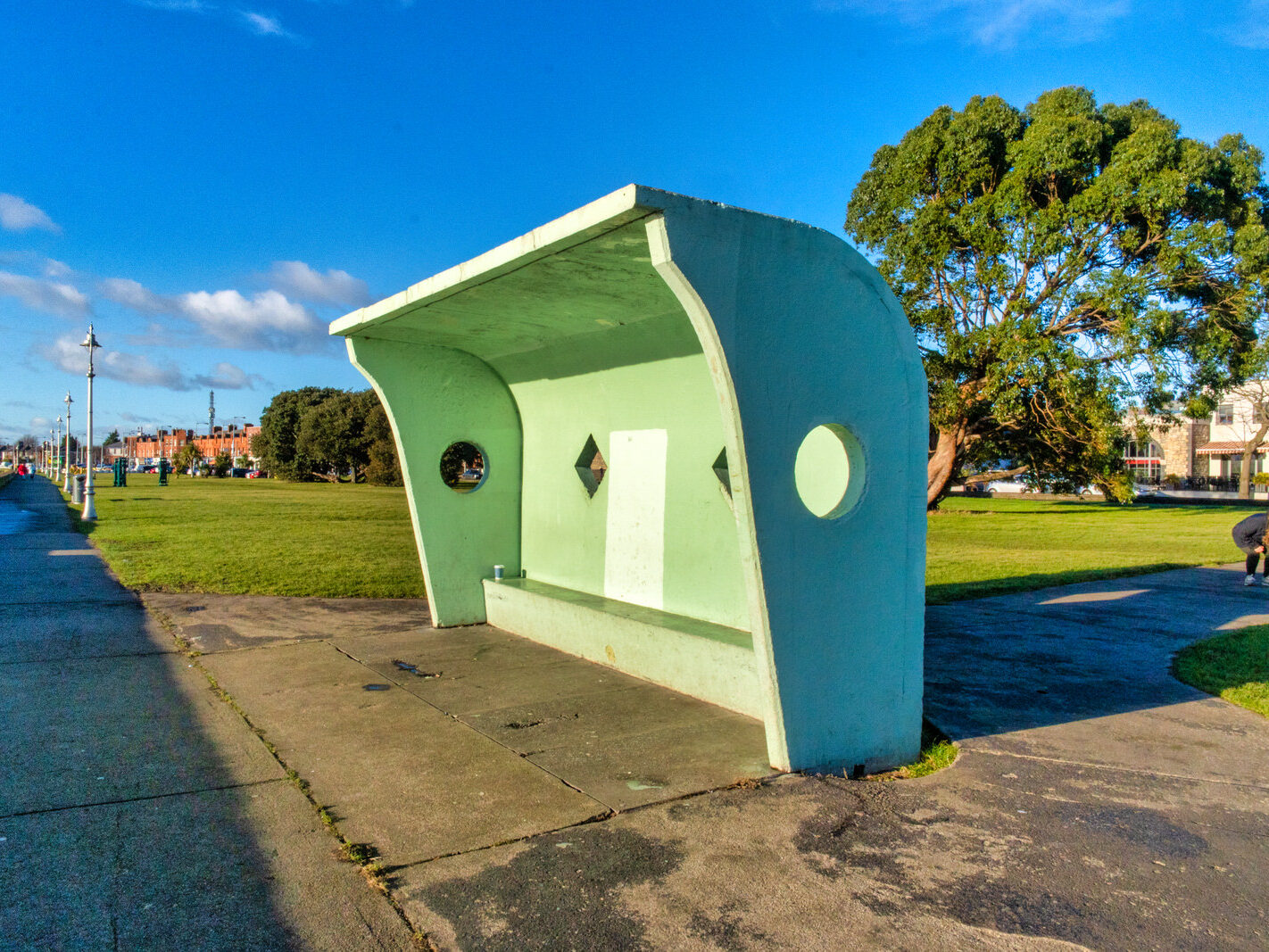 THE WIND SHELTERS AND THE BANDSTAND ALONG CLONTARF PROMENADE [REMAIN AS A TRIBUTE TO HERBERT SIMMS]-246824-1