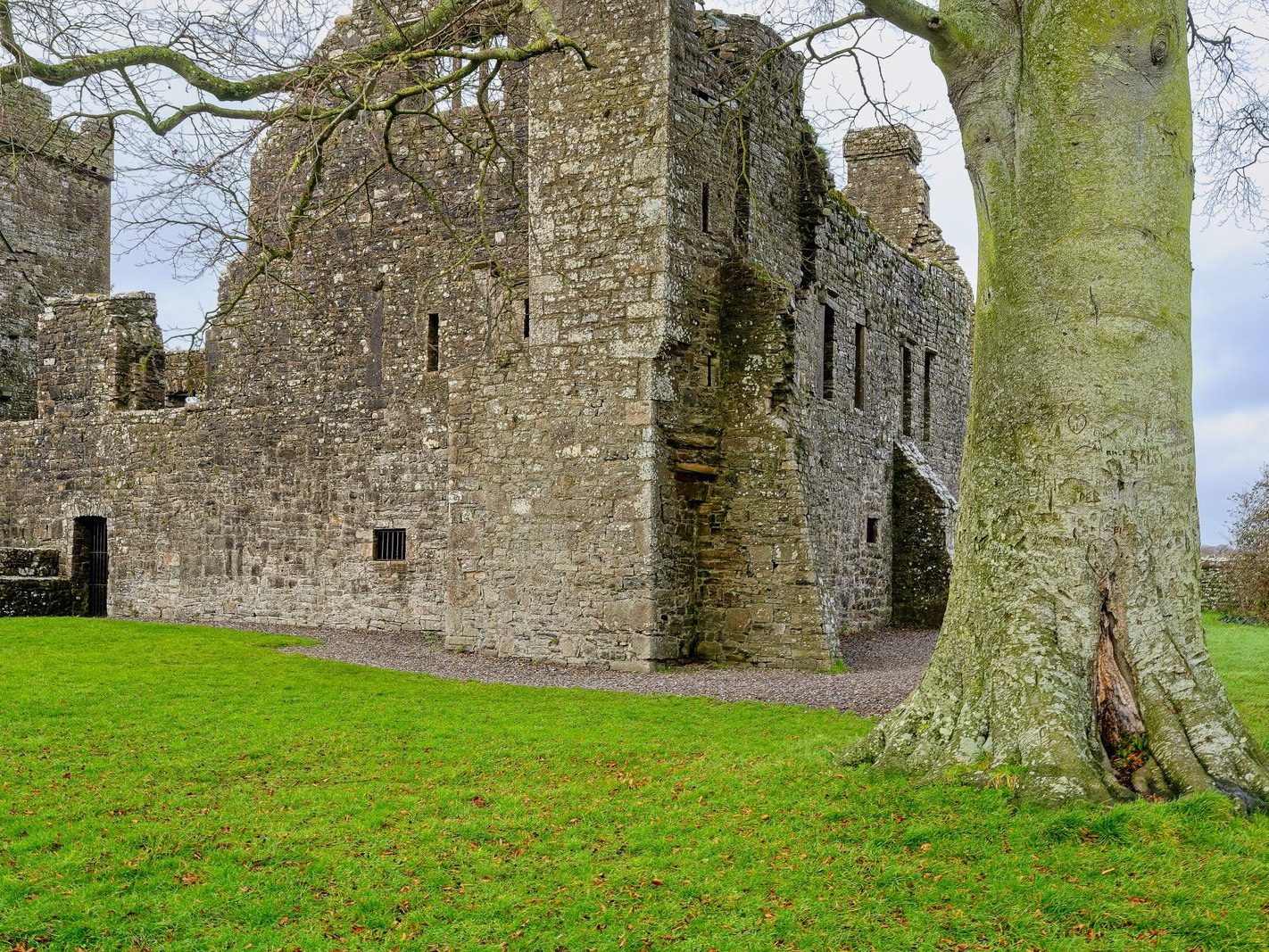 BECTIVE ABBEY WHICH I VISITED LAST CHRISTMAS [THERE WERE NO OTHER VISITORS AS IT WAS A VERY WET DAY]--225212-1