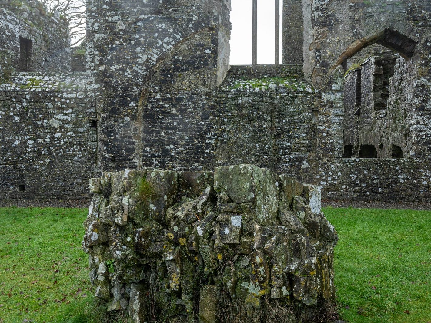 BECTIVE ABBEY WHICH I VISITED LAST CHRISTMAS [THERE WERE NO OTHER VISITORS AS IT WAS A VERY WET DAY]--225239-1