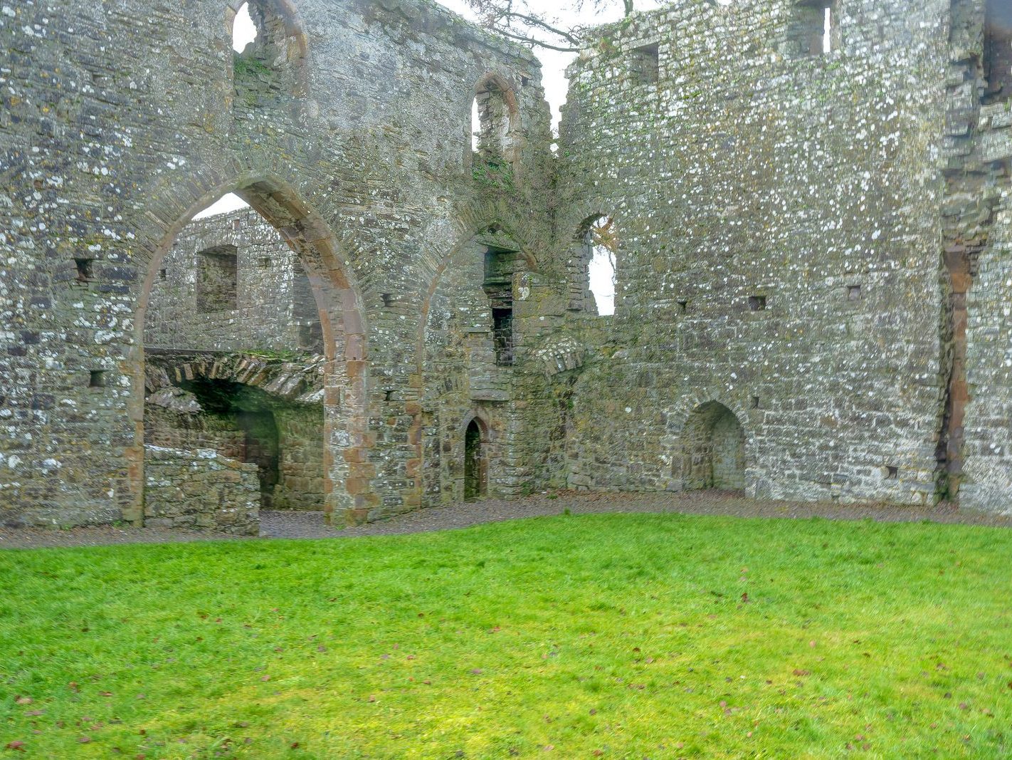 BECTIVE ABBEY WHICH I VISITED LAST CHRISTMAS [THERE WERE NO OTHER VISITORS AS IT WAS A VERY WET DAY]--225240-1