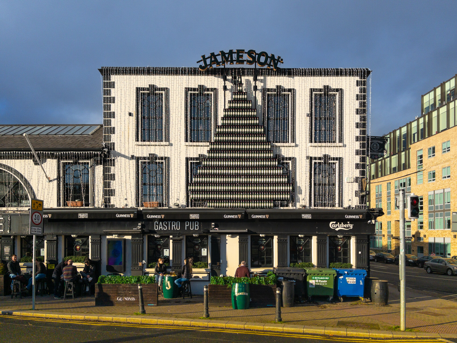 JAMESON CHRISTMAS TREE AT THE BARGE PUB