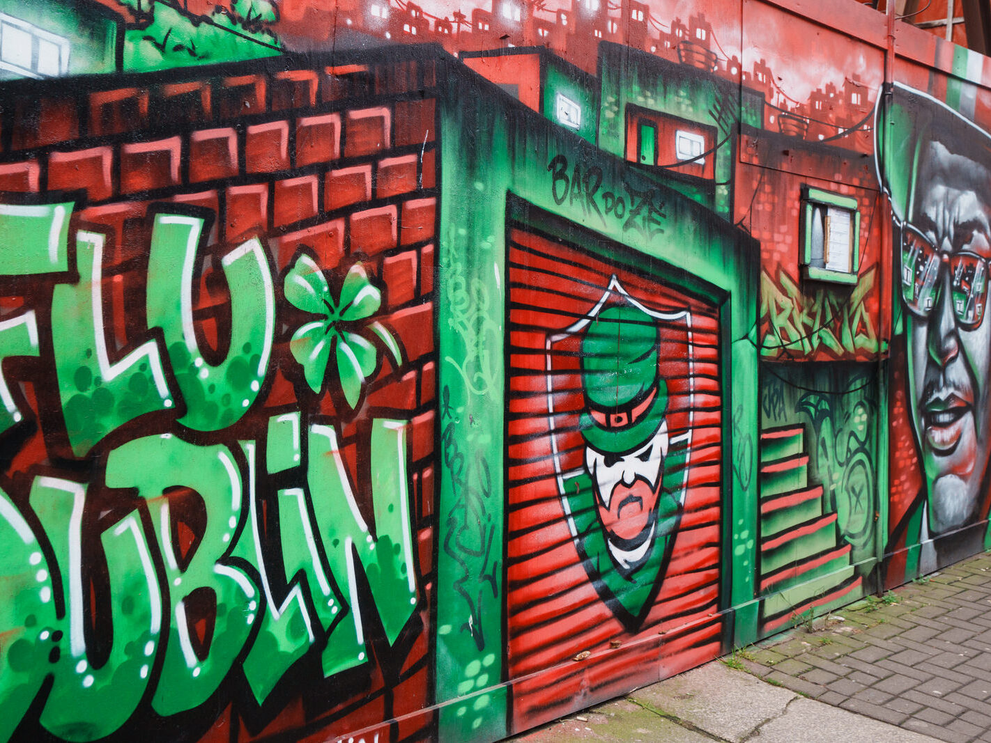 FLUDUBLIN RELATED STREET ART ON PARNELL STREET [BY BRUTTO A BRAZILIAN STREET ARTIST-245786-1