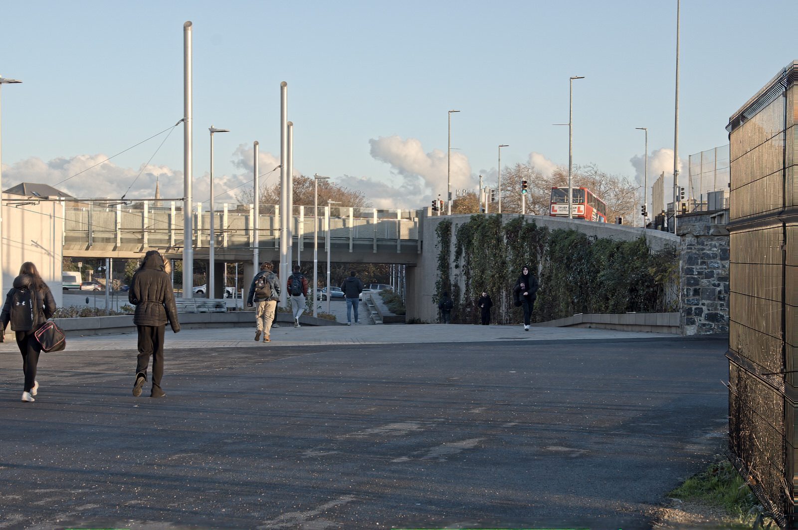 A SUNNY BUT VERY COLD DAY AT THE GRANGEGORMAN UNIVERSITY CAMPUS 054