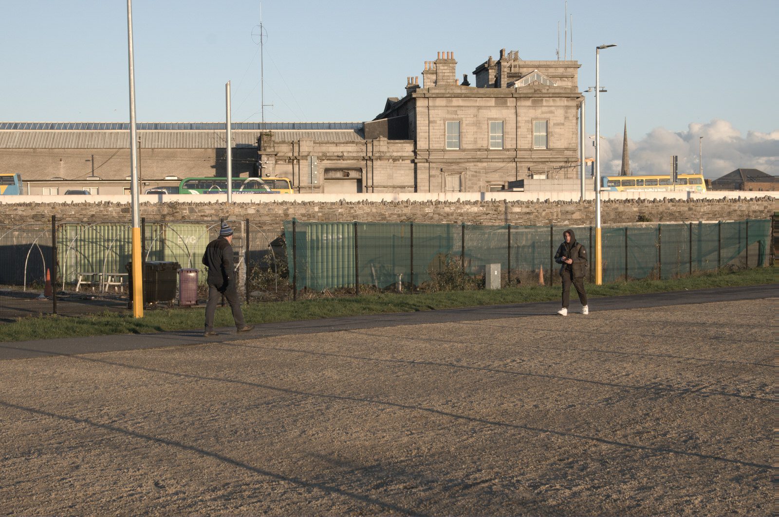 A SUNNY BUT VERY COLD DAY AT THE GRANGEGORMAN UNIVERSITY CAMPUS 050