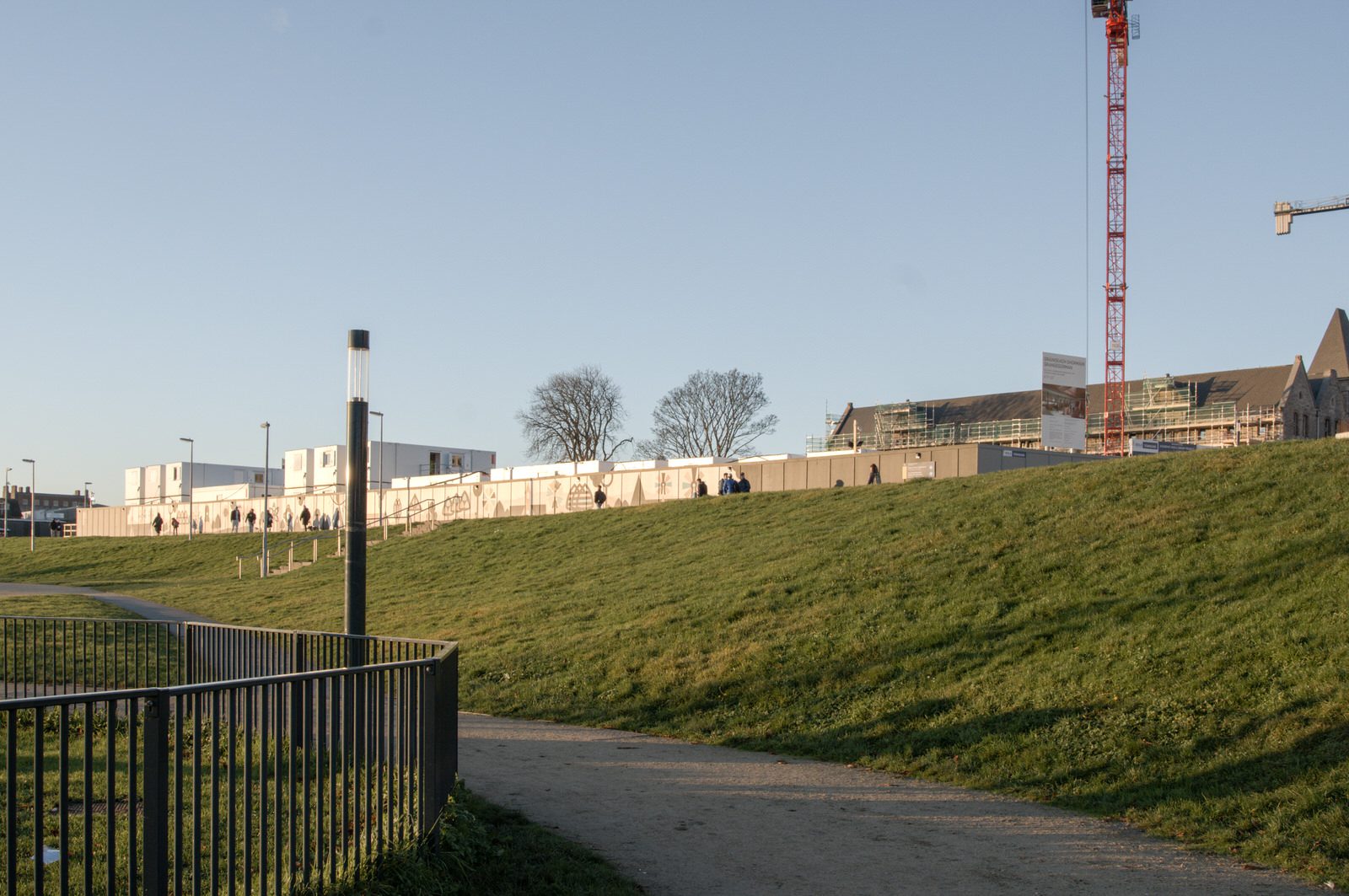 A SUNNY BUT VERY COLD DAY AT THE GRANGEGORMAN UNIVERSITY CAMPUS 022