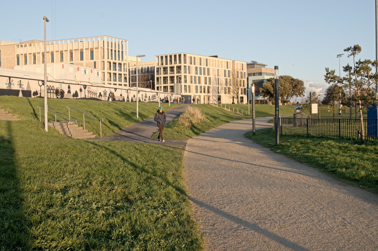 A SUNNY BUT VERY COLD DAY AT THE GRANGEGORMAN UNIVERSITY CAMPUS 014