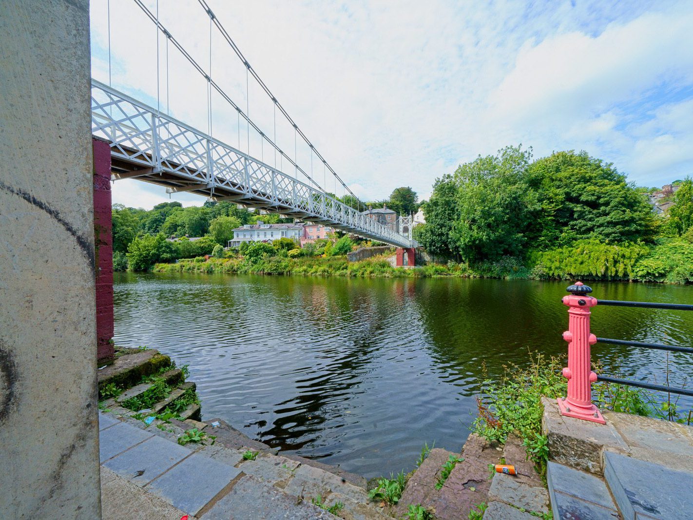 THE REPAIRED AND RESTORED SHAKEY BRIDGE ACROSS THE RIVER LEE [THERE IS A LITTLE TEDDY BEAR IN SOME OF THE IMAGES]-224563-1