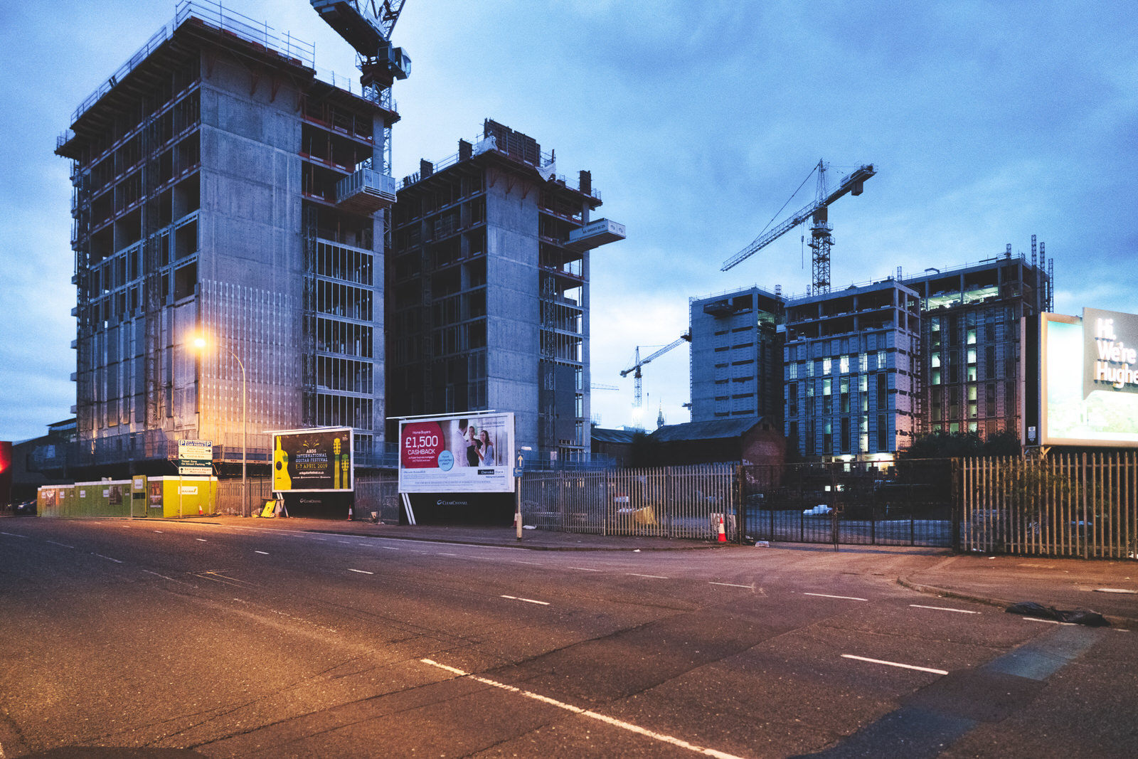 BELFAST AT NIGHT - YORK STREET AREA AND NEARBY