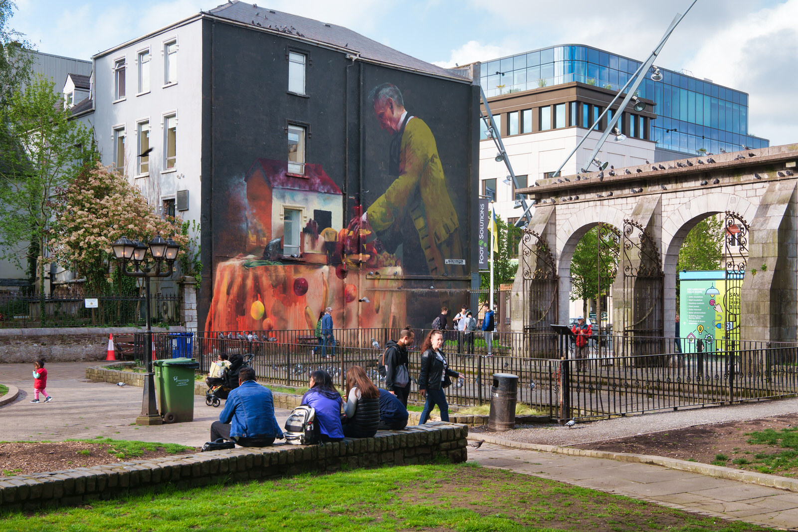 A LARGE MURAL BY CONOR HARRINGTON 