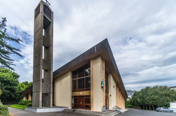  EXTERIOR: SAINT PATRICK'S CHURCH AND HALL - 15mm LENS 