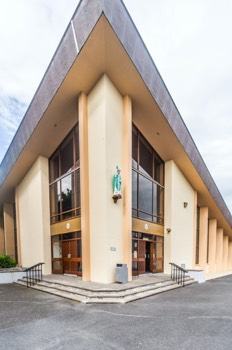  EXTERIOR: SAINT PATRICK'S CHURCH AND HALL - 15mm LENS 