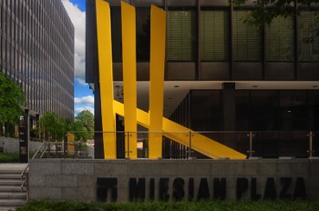  YELLOW STEEL GEOMETRIC REFLECTIONS - MICHAEL BULFIN  