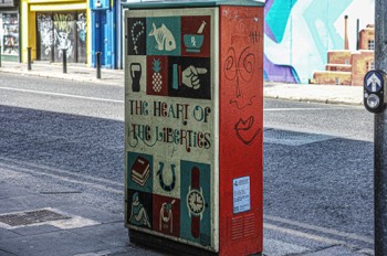  EXAMPLES OF PAINT-A-BOX STREET ART ON THOMAS STREET IN DUBLIN 