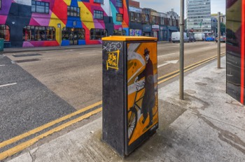  THE BIG FELLA  PAINT-A-BOX STREET ART ON TARA STREET  