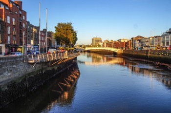  HALFPENNY BRIDGE AT SUNSET 