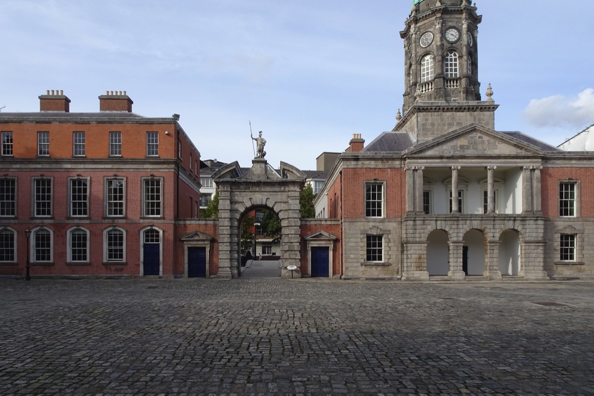 DUBLIN CASTLE IS LIKE A GHOST CASTLE - WHERE HAVE ALL THE PEOPLE GONE  010