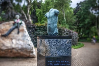  THE THREE ELEMENTS TO THE OSCAR WILDE SCULPTURE BY DANNY OSBORNE  - MERRION SQUARE PUBLIC PARK  