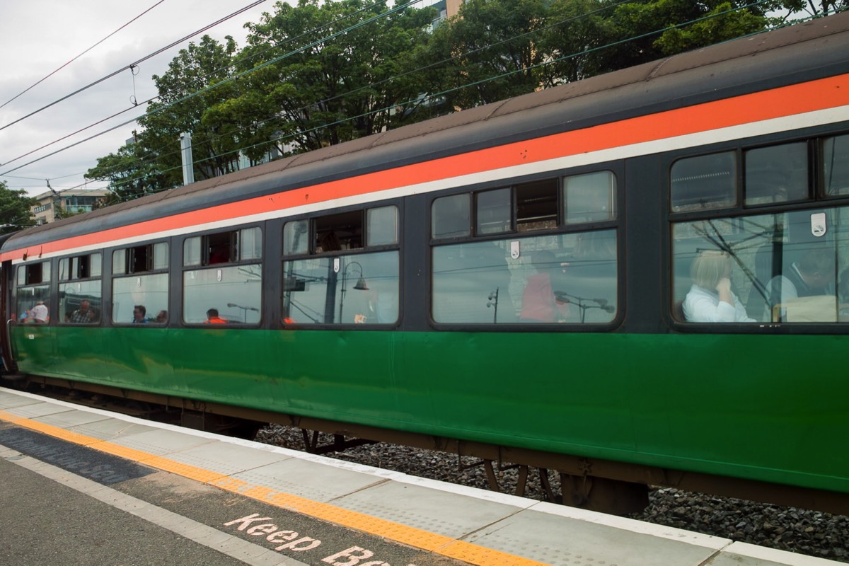 THE KINGSTOWN SPECIAL IN DUN LAOGHAIRE - STEAM TRAIN  002