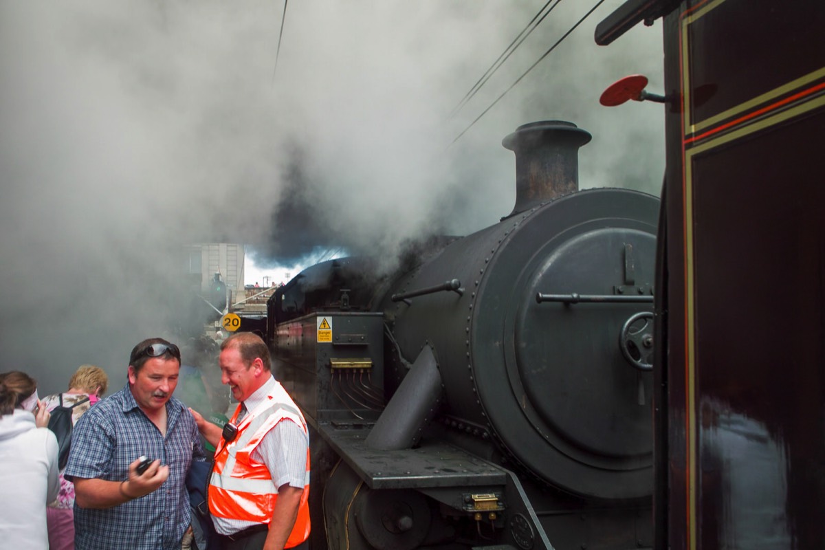 THE KINGSTOWN SPECIAL IN DUN LAOGHAIRE - STEAM TRAIN  007