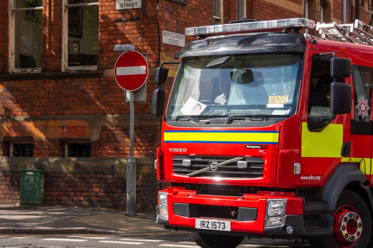FIRE BRIGADE ON CALL OUT -BELFAST MAY 2015 001