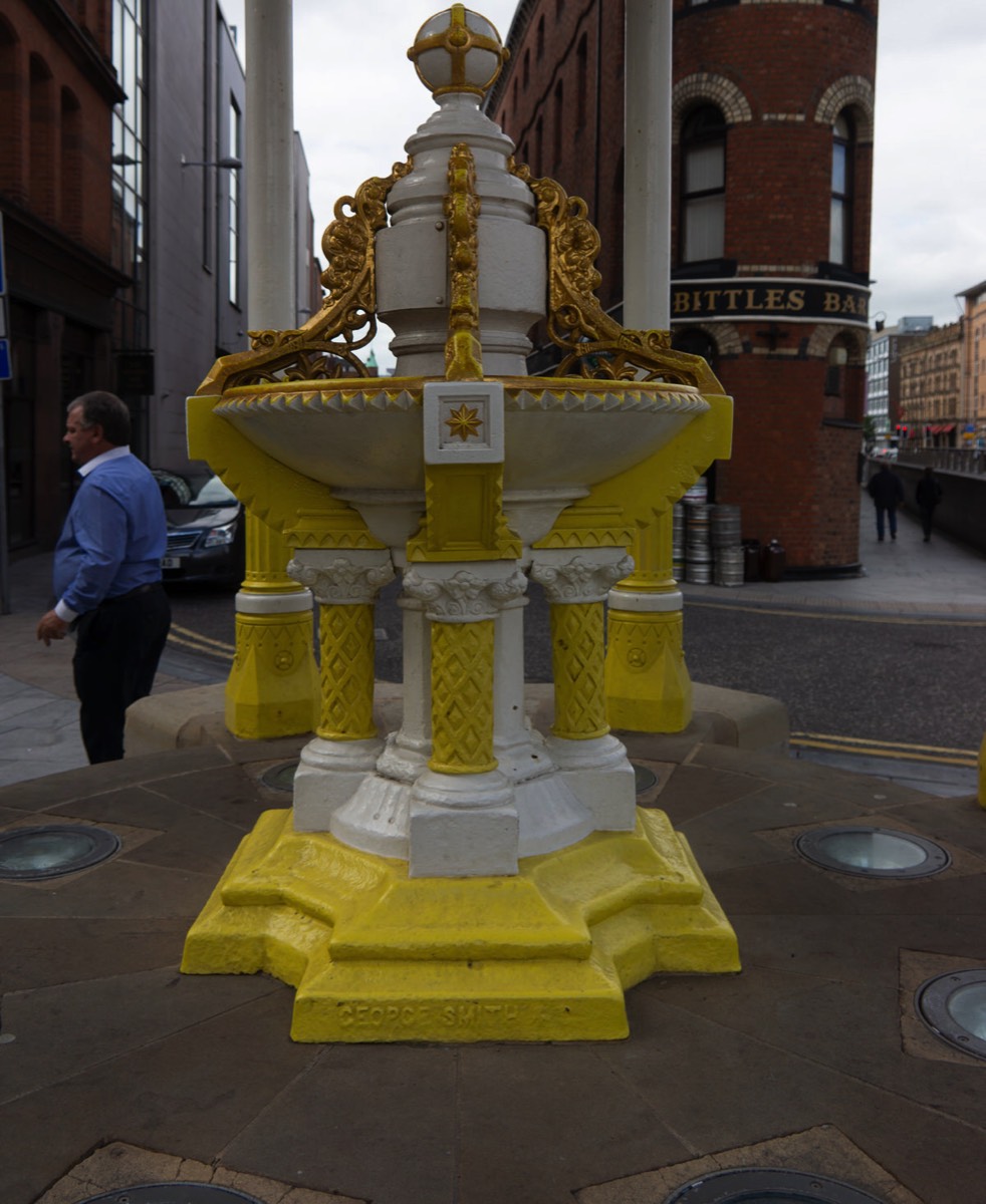 THE JAFFE MEMORIAL FOUNTAIN NOW LOCATED OUTSIDE THE VICTORIA SHOPPING CENTRE AND  BESIDE BITTLES BAR  005