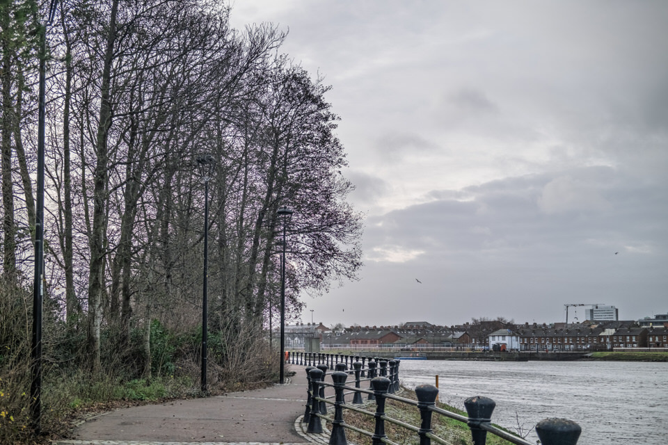 The East Bank Stretch Of The Lagan Opposite the Gasworks