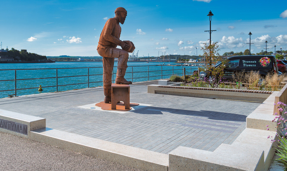 A Very Large Corten Steel Sculpture